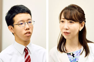 （親）真弓絵里子さん（子）真弓優匠さん